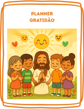 Planner gratidão Infantil