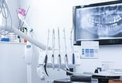 a dentist's office with a advanced dental care unit