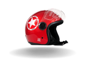 DASS BOMBER Red Helmet
