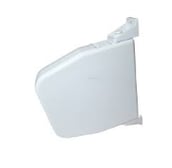a white plastic container with a white lid and a white lid