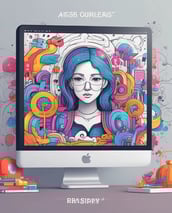 A digital illustration featuring a smartphone floating above a hexagonal platform, with gears and digital elements surrounding it. The screen displays a chatbot interface with various colored speech bubbles. The background is a solid light blue, emphasizing the technological theme. The text 'chatGPT' is displayed in 3D lettering on the right side.