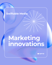 a square logo with the words marketing and marketing