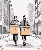 An aerial view of a parking lot with lots of solar panels