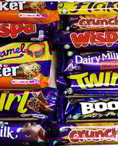 a variety of chocolate bars