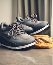 A dry cleaners storefront is brightly lit with neon signs. The red neon lights spell out 'Laundry Cleaners,' while the windows display additional signage promoting services and prices, such as 'Shirts $1.25.' The image is taken at night, providing a stark contrast between the warm glow of the signs and the surrounding darkness.