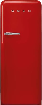 Smeg FAB28 50's Retro Style Aesthetic Top Freezer Refrigerator with 9.92 Cu Total Capacity, Multiflo