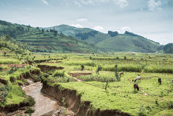 Paisaje rural en Burundi