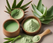 Aloe Vera Powder – Hydrating and soothing herb powder for skincare, digestion, and overall wellness.