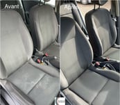 Nettoyage en profondeur de siège de voiture ford avec shampouineuse m&m services pro rouen