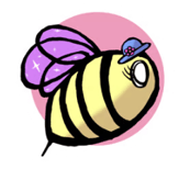 hunnie bumble, bee, girl bee, busy bee, cartoon bee, award-winning, stefanie schultz