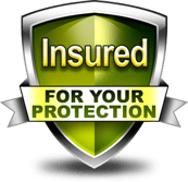 a shield shield with the words insured for your business