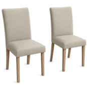 a pair of chairs with a white chair and a black chair