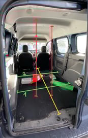 Innenraum und Maße des Dacia Dokker als Basis für den DIY Mini Camper Ausbau