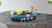 Jean Patron Vegan Armbanden model kralen en para koord Steel Series 