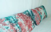 coussins tie-dye