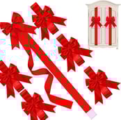 WILLBOND 4 Pieces Christmas Cabinet Ribbons