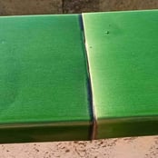 carreaux terre cuite émaillés verts