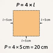 perímetro quadrado