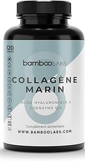 Bouteille de collagène marin BambooLabs riche en acide hyaluronique
