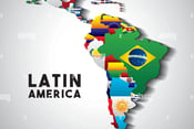 Flags of Latin American countries, also known as LATAM