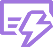 a purple lightning bolt bolter with a lightning bolt