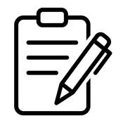 clipboard and pen