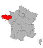 France map - Brittany