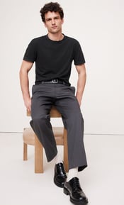 regular tee with slacks