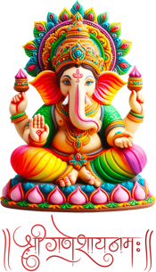Divine image of Lord Ganesh symbolizing wisdom and prosperity"