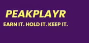 a purple and yellow logo with the words,'pearly play '