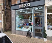 a store front of a store for shop Mixo on Kempock Street Gourock