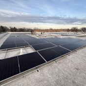 installed solar panels on roof