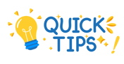 a garhic illustrating quick tips