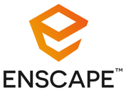 "Enscape logo – real-time rendering and virtual reality software for architects and designers"