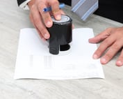Stamped affidavit