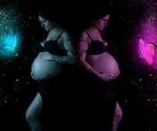 photo femme enceinte photo grossesse photomontage photographe Charente-Maritime Saint-Porchaire