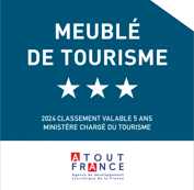 Logo Meublé de tourisme 3 étoiles