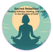 Sea Green Image with meditating woman in a sunset