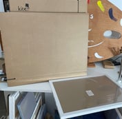 Telescopic boxes for framed prints.