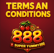 terms and conditions banner for SuperYummy888