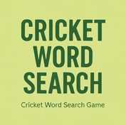 Cricket word search 