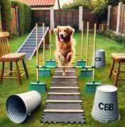 DIY dog obstacle course