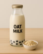 bubble tea au lait d'avoine