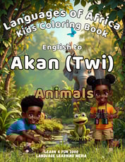 Akan (Twi) Animals Coloring Book
