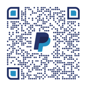 a qr coder with a blue and white background