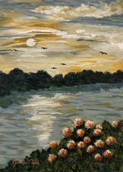 Reaching for the Light, 2025 Acrylic on canvas, 7 x 5 inches  $95