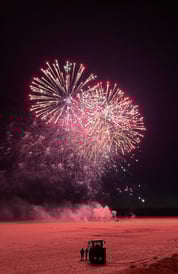 Feu d'artifice denneville plage