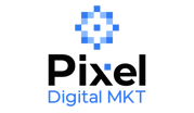 Logo Pixel Digital MKT Azul Negro