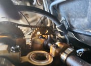 timing chain and gears inside engine