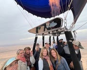touring Morocco from above on a hot air balloon on Marrakech city tour